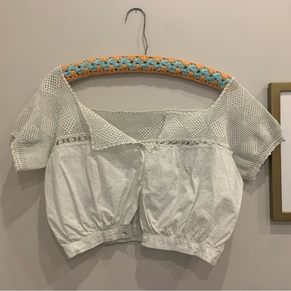 Antique Edwardian corset cover circa 1910, size small